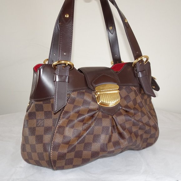 LOUIS VUITTON DAMIER EBENE CANVAS SISTINA PM HANDBAG - My Luxury